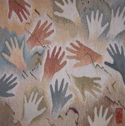 Hands
Wool, silk and linen
30"x30",2004